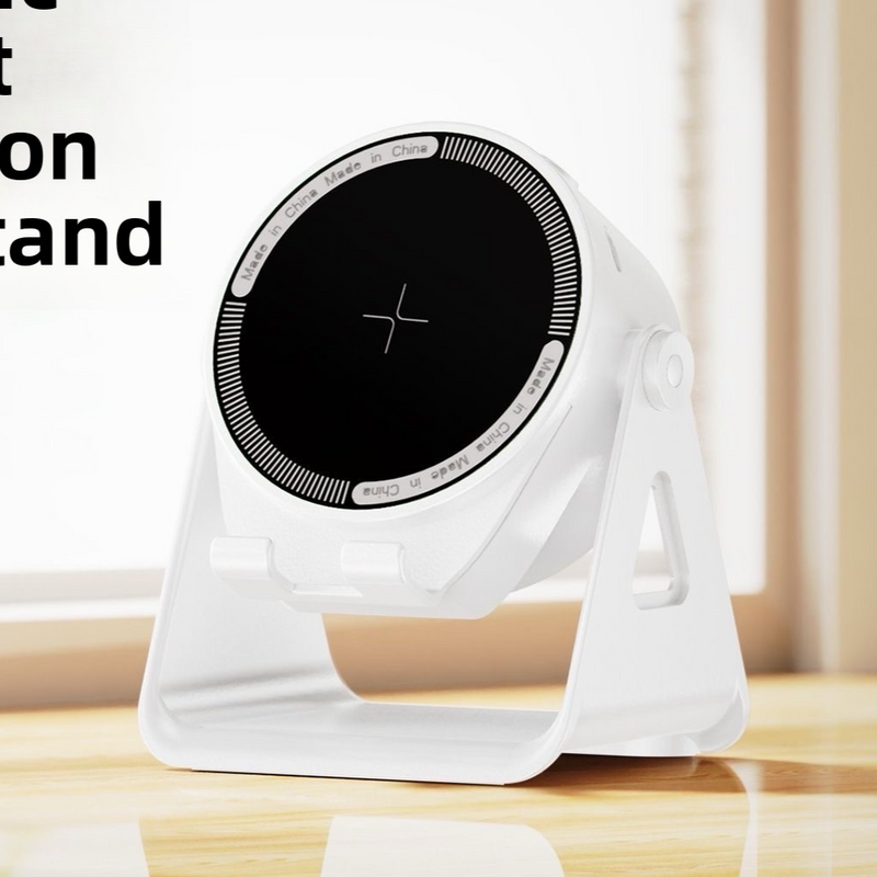 Multi-Function Bluetooth Speaker with Wireless Charger, RGB Light and Phone Stand