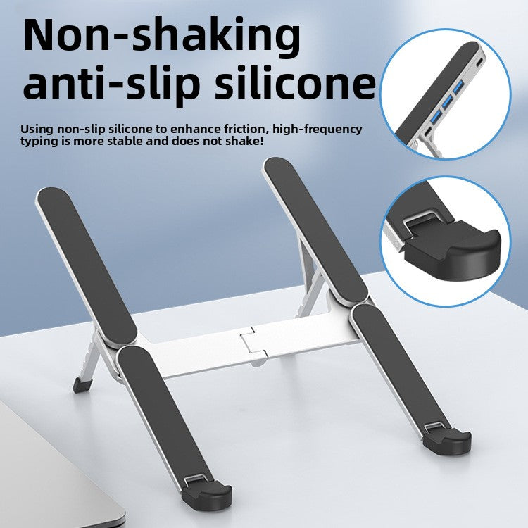 Foldable Laptop Stand with USB 3.0 Hub