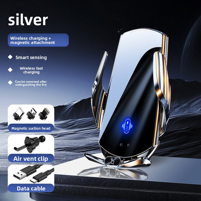 Magnetic Wireless Car Charger Mount, 15W Fast Charging Air Vent Phone Holder with Smart Sensor