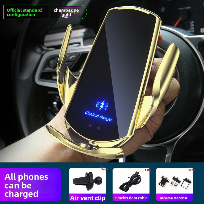Magnetic Wireless Car Charger Mount, 15W Fast Charging Air Vent Phone Holder with Smart Sensor