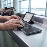 Tri-Fold Bluetooth Keyboard with Touchpad, 64-Key Rechargeable Wireless Keyboard