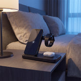 Foldable Fast-Charging Three-In-One Wireless Charger