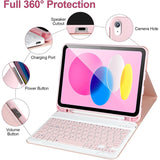 Sakura Pink iPad Case with Bluetooth Keyboard and Mouse