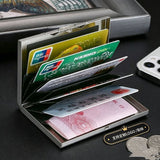 RFID Blocking Metal Card Holder Case for Men Women Premium Wallet