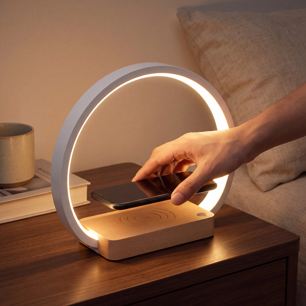 Touch Night Light with Wireless Charging