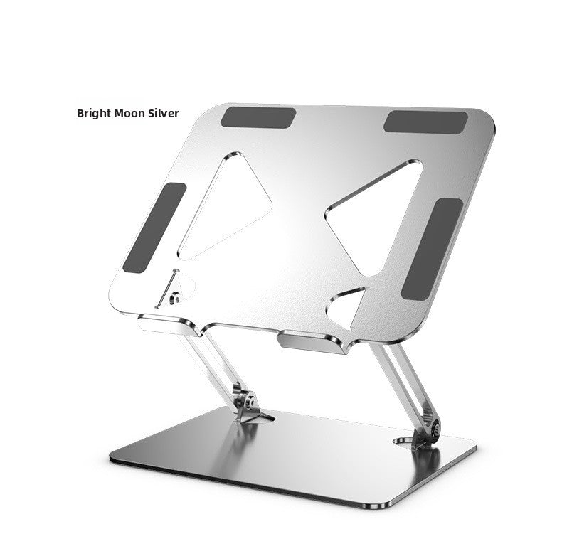 Foldable Metal Laptop Stand Portable Height Adjustable Cooling Holder for Tablets and Notebooks up to 17 Inches