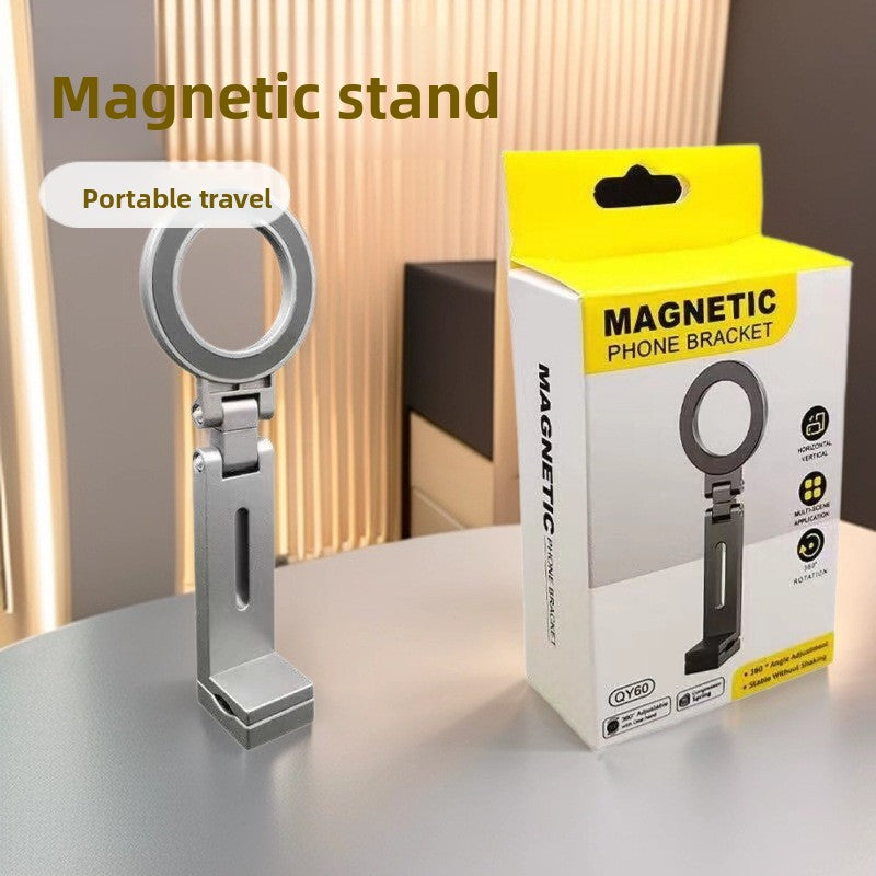 Magnetic Phone Holder Magsafe Compatible 360 Degree Rotating Foldable Desktop Stand