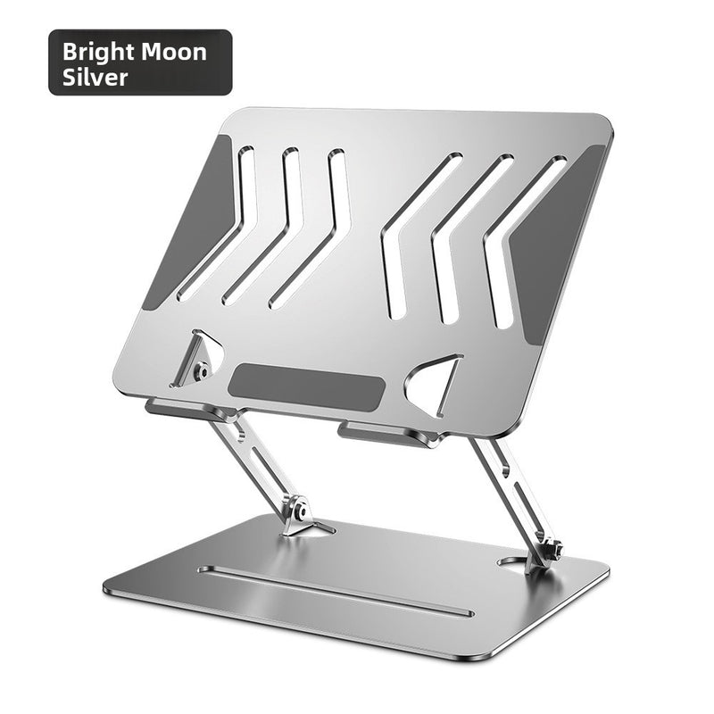Foldable Metal Laptop Stand Portable Height Adjustable Cooling Holder for Tablets and Notebooks up to 17 Inches