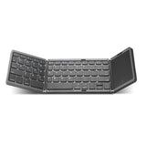 Tri-Fold Bluetooth Keyboard with Touchpad, 64-Key Rechargeable Wireless Keyboard