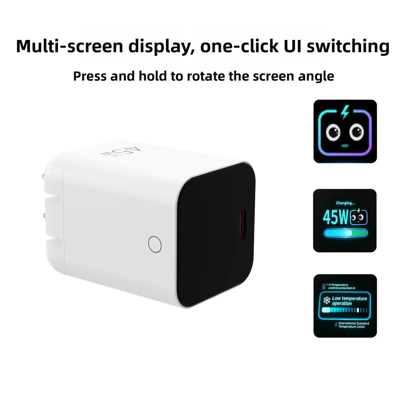 45W GaN Digital Display Fast Charger