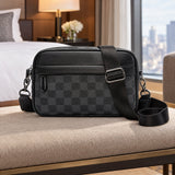 Checkered Crossbody Travel Bag